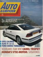 Autokampioen 15 1990 : Honda Civic Vtec - Opel Calibra 2.0i, Gelezen, Algemeen, Ophalen of Verzenden, Autokampioen