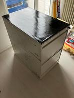 Metalen archiefkast met twee laden en veel hangmappen, Huis en Inrichting, Kasten | Roldeurkasten en Archiefkasten, Ophalen, Gebruikt