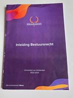 Inleiding Bestuursrecht Literatuursamenvatting AthenaSummary, Ophalen of Verzenden, Zo goed als nieuw, WO