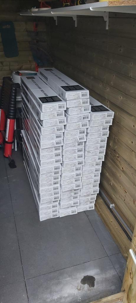 pvc vloer grijs eiken plak pvc, Doe-het-zelf en Verbouw, Vloerdelen en Plavuizen, Nieuw, Overige typen, Overige materialen, 50 tot 150 cm