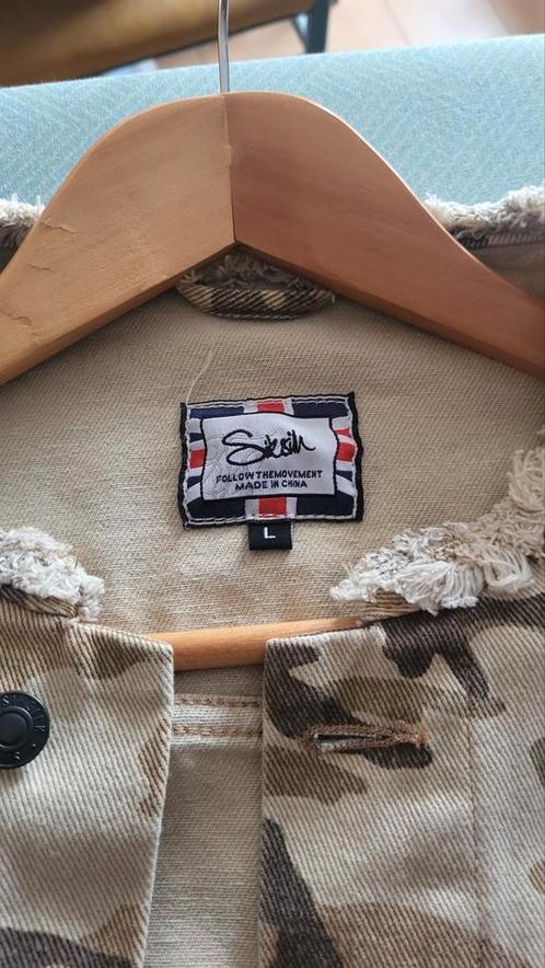 Siksilk jasje maat L-legerstijl/army look-stoere en stijlvol, Kleding | Heren, Jassen | Zomer, Zo goed als nieuw, Groen, Ophalen of Verzenden