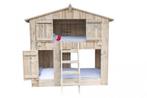 Steigerhuis stapelbed, Huis en Inrichting, Ophalen, 90 cm, Eenpersoons, Zo goed als nieuw