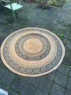 Rond jute ibiza kleed, Huis en Inrichting, Stoffering | Tapijten en Kleden, Ophalen, Gebruikt, Crème, Rond