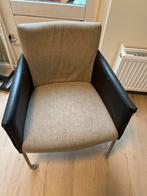 Stijlvolle stoel met lederen armleuningen, Leer, Ophalen of Verzenden, Zo goed als nieuw, Eén