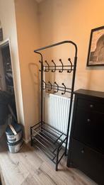 Kapstok zwart met schoenenrek, Huis en Inrichting, Ophalen of Verzenden, Zo goed als nieuw