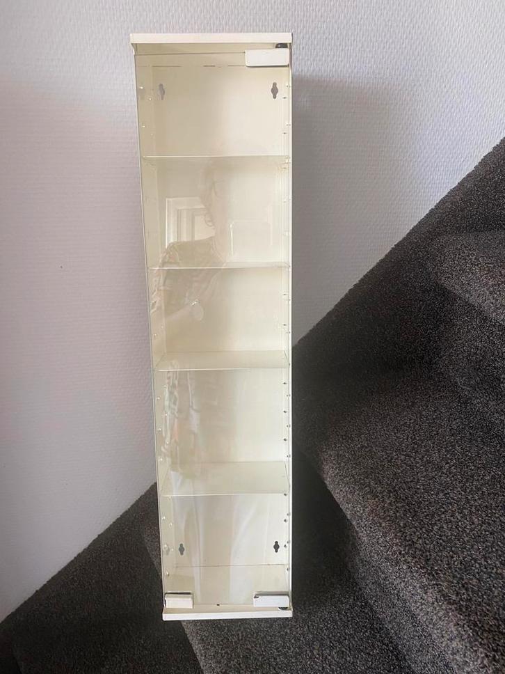IKEA vitrine kastje - metaal/glas, Huis en Inrichting, Kasten | Vitrinekasten, Zo goed als nieuw, Minder dan 100 cm, Minder dan 50 cm