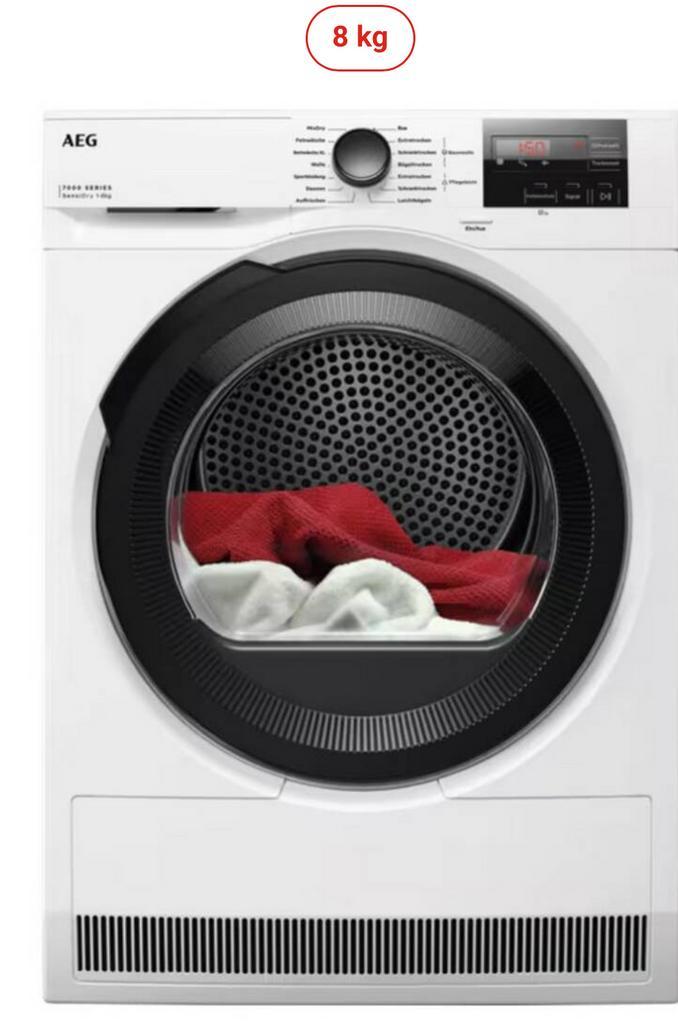 Aeg warmtepomp droger nieuw 8 kg, Witgoed en Apparatuur, Wasdrogers, Nieuw, Condens, Voorlader, 8 tot 10 kg, Minder dan 85 cm