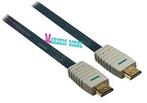 HDMI kabel 5 meter plat, High Speed, koper,Verguld,Bandridge, Bandridge, Nieuw, 5 tot 10 meter, Info@marbeco.nl
