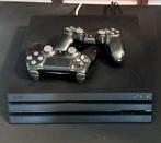 PlayStation 4 Pro (1TB) + 2 Controllers, Ophalen, Zo goed als nieuw, Met 2 controllers, Pro