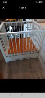 Witte box met lade en matras, Ophalen, Gebruikt, Vierkant, Lade
