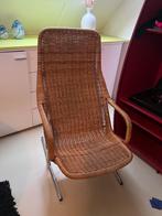 Dirk van Sliedrecht fauteuil, Huis en Inrichting, Fauteuils, Ophalen, Gebruikt, 50 tot 75 cm, Riet of Rotan