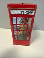 Rode Britse telefooncel spaarpot – 16 cm – met illustratie, Verzamelen, Spaarpotten, Ophalen of Verzenden, Zo goed als nieuw, Metaal of Blik