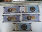 5 bitcoin biljetten, Postzegels en Munten, Munten en Bankbiljetten | Verzamelingen, Verzenden, Buitenland, Bankbiljetten