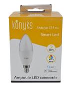 Konyks Antalya E14 MAX - Smart Wifi Lamp - LED | Nieuw, 30 tot 60 watt, Led-lamp, Brouwer 1, 5521DK Eersel, Nederland, E14 (klein)