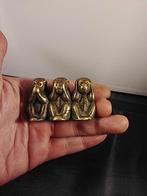 Aapjes horen zien zwijgen brons, Antiek en Kunst, Ophalen of Verzenden, Brons