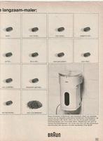 Retro reclame 1972 Braun koffiemolen de langzaam-maler, Verzenden, Overige typen