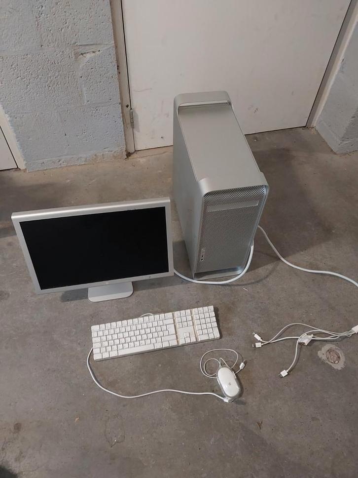 Apple PowerMac G5 Cinema Display, Computers en Software, Apple Desktops, Zo goed als nieuw, Powermac, HDD en SSD, 3 tot 4 Ghz