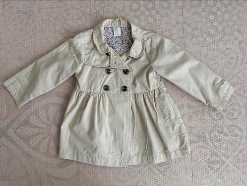 H&M trenchcoat zomerjas getailleerd meisje maat 86 (ZGAN!), Kinderen en Baby's, Babykleding | Maat 86, Zo goed als nieuw, Meisje