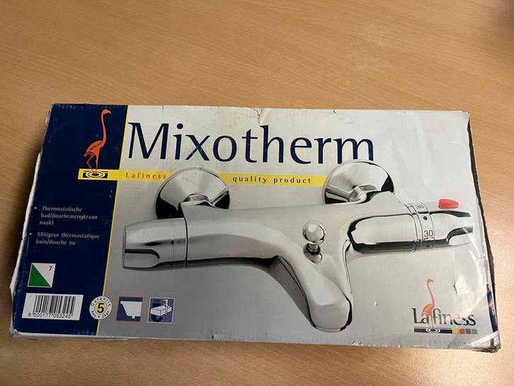 LAFINESS MIXOTHERM BAD- EN DOUCHE THERMOSTAATKRAAN 15cm, Doe-het-zelf en Verbouw, Sanitair, Nieuw, Kraan, Chroom, Ophalen of Verzenden