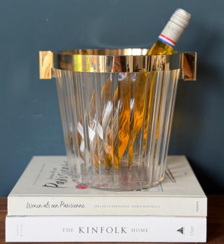GOSSET vintage champagnekoeler, Huis en Inrichting, Keuken | Servies, Zo goed als nieuw, Schaal of Schalen, Overige stijlen, Glas