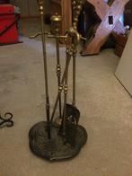 Open haard gereedschap schep, pook en tang, Antiek en Kunst, Ophalen of Verzenden