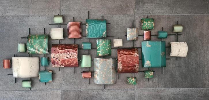 3D Wanddecoratie - Metalen Kunstwerk, Huis en Inrichting, Woonaccessoires | Wanddecoraties, Gebruikt, Ophalen