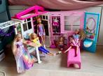Grote set Barbies camper en Barbie huis, Ophalen, Gebruikt, Toebehoren