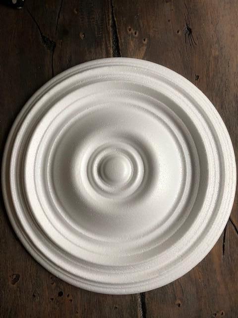 Nr2) rozet nieuw doorsnee 37cm hoogte +/- 4cm nieuw, Huis en Inrichting, Lampen | Kroonluchters, Nieuw, Glas, Hout, Kunststof