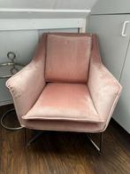 Richmond Roze fauteuil met metalen frame, Huis en Inrichting, Fauteuils, Ophalen, Minder dan 50 cm, Minder dan 75 cm, Zo goed als nieuw