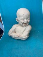 Stenen Beeld Lachende Baby - Tuin Decoratie Kunst, Antiek en Kunst, Kunst | Beelden en Houtsnijwerken, Ophalen of Verzenden