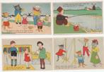 5 ansichtkaarten illustrator RW of RN ? kinderen katten, Gelopen, Kinderen, Ophalen of Verzenden, 1920 tot 1940