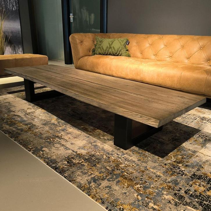 House of Dutchz Salontafel Dutchz 102 Massief Eiken, Huis en Inrichting, Tafels | Salontafels, Nieuw, Minder dan 50 cm, 100 tot 150 cm