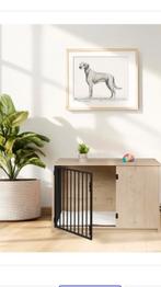 hondenbench - 65,5x102x60 cm hout zwart, Dieren en Toebehoren, Ophalen of Verzenden, Zo goed als nieuw