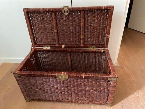 Rieten opberg mand 80 bij 39 en 41 hoog., Huis en Inrichting, Woonaccessoires | Kisten, Gebruikt, Minder dan 50 cm, 50 tot 100 cm