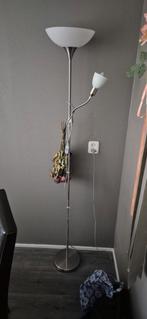 Staande Lamp met Leeslamp, Huis en Inrichting, Lampen | Vloerlampen, Ophalen, Gebruikt, Metaal, Modern