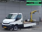 Iveco Daily 35S14 Kraanwagen Open Laadbak Hyva HA15 Euro6 3,, Auto's, Stof, Euro 6, Iveco, Wit
