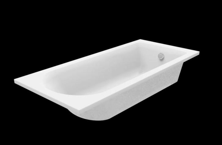 Luca Varess Rosala inbouwbad, Doe-het-zelf en Verbouw, Sanitair, Nieuw, Bad, Rvs, Ophalen