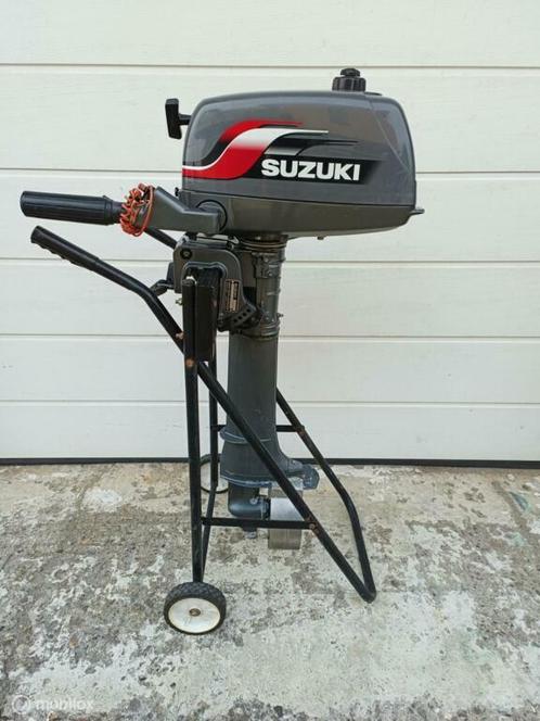 Suzuki | 4 pk | 2 takt | Langstaart, Watersport en Boten, Buiten- en Binnenboordmotoren, Gebruikt, Benzine, Buitenboordmotor, Minder dan 5 pk