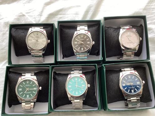 Rolex Oyster Perpetual ( 6 kleuren) (staal), Sieraden, Tassen en Uiterlijk, Horloges | Heren, Nieuw, Rolex, Staal, Staal, Ophalen of Verzenden