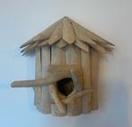 Handgemaakt houten vogelhuisje - klein +/- 20cm, Antiek en Kunst, Ophalen of Verzenden