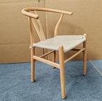 20x Wishbone stijl Deens design stoel eiken hout papercord, Bruin, Vintage Deens Design, Nieuw, Ophalen of Verzenden