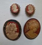 Antieke broches/Oorclips, Ophalen of Verzenden, Overige materialen, Oorbellen