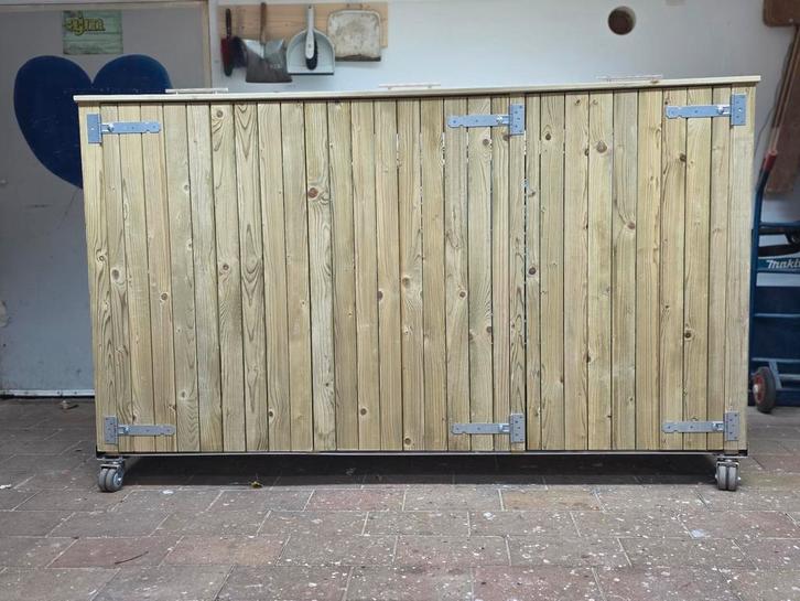 Containerombouw voor 3 containers, Tuin en Terras, Bergingen en Tuinkasten, Nieuw, Containerberging, Hout, Ophalen