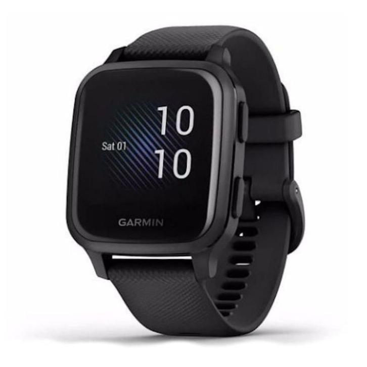 Garmin Venu Sq NFC Music Smartwatch 010-02426-10 NEW, Sieraden, Tassen en Uiterlijk, Smartwatches, Nieuw, Android, Zwart, GPS