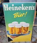 Heineken emaille reclamebord – 60 x 40 cm – vintage look, Verzamelen, Ophalen, Nieuw, Reclamebord, Plaat of Schild, Heineken