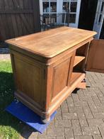 Antieke kast in Eik, Ophalen, Gebruikt, 100 tot 150 cm, Minder dan 100 cm