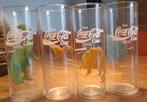 Dinosaurus Coca Cola glazen 4 stuks, Zo goed als nieuw, Ophalen, Gebruiksvoorwerp