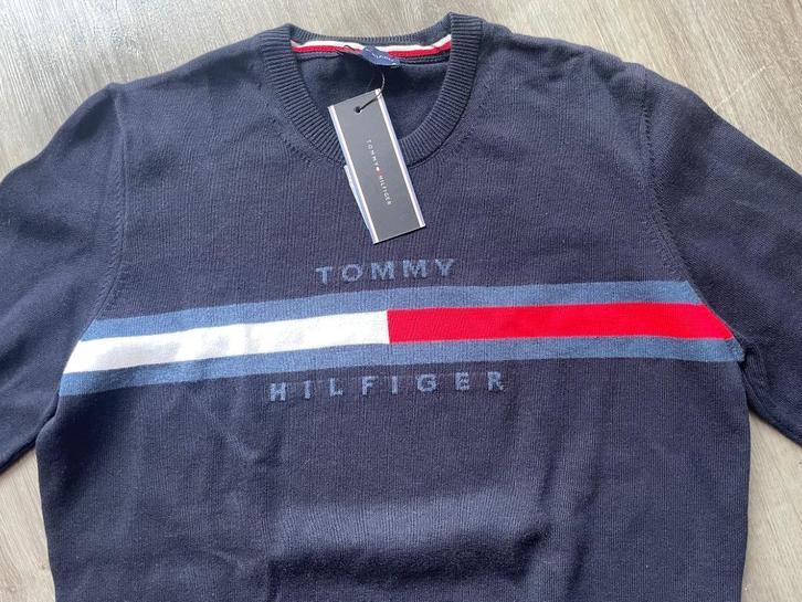 originele TRUI van Tommy Hilfiger maat S - WD014 - NIEUW !, Kleding | Heren, Truien en Vesten, Nieuw, Maat 46 (S) of kleiner, Blauw