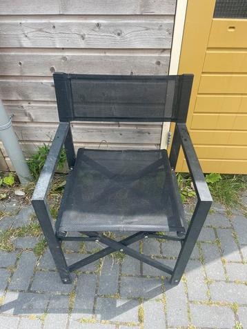 Inklapbare tuinstoel 2 stuk (zwart) beschikbaar voor biedingen