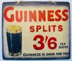 Handgeschilderd houten reclamebord Guinness bier / Ierse pub, Verzamelen, Reclamebord, Ophalen of Verzenden, Zo goed als nieuw